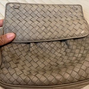 Bottega Venetta pouch vintage leather
